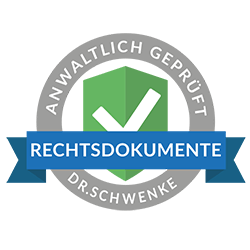 Rechtstext von Dr. Schwenke – anwaltlich geprüfte Rechtsdokumente